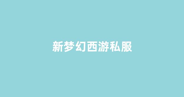 梦幻西游私服sf